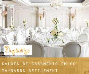 Salões de casamento em CC Maynards Settlement