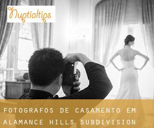 Fotógrafos de casamento em Alamance Hills Subdivision