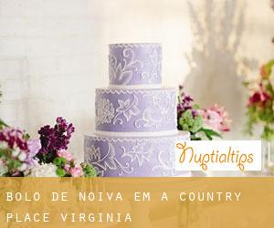 Bolo de noiva em A Country Place (Virginia)