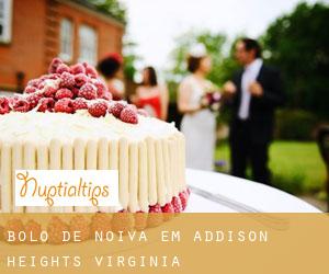 Bolo de noiva em Addison Heights (Virginia)