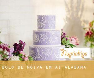 Bolo de noiva em Ai (Alabama)