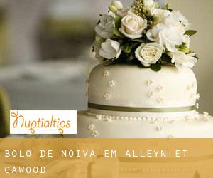Bolo de noiva em Alleyn-et-Cawood