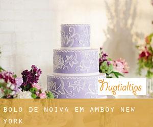 Bolo de noiva em Amboy (New York)