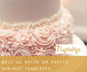 Bolo de noiva em Austin Springs (Tennessee)