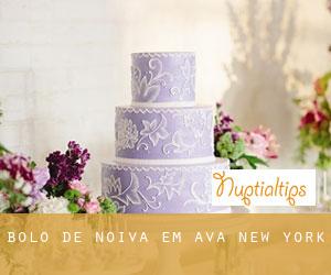 Bolo de noiva em Ava (New York)