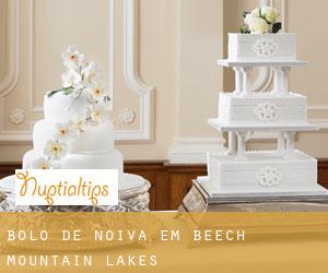 Bolo de noiva em Beech Mountain Lakes