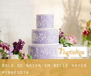 Bolo de noiva em Belle Haven (Minnesota)