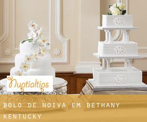 Bolo de noiva em Bethany (Kentucky)