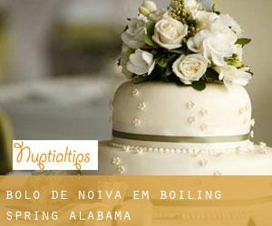 Bolo de noiva em Boiling Spring (Alabama)
