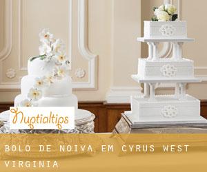 Bolo de noiva em Cyrus (West Virginia)