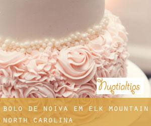 Bolo de noiva em Elk Mountain (North Carolina)