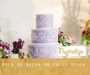 Bolo de noiva em Folly Beach