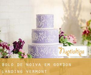 Bolo de noiva em Gordon Landing (Vermont)