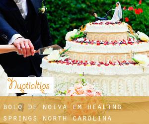 Bolo de noiva em Healing Springs (North Carolina)