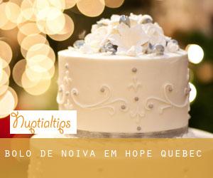 Bolo de noiva em Hope (Quebec)