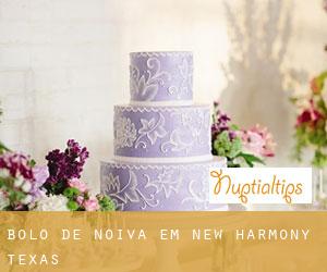Bolo de noiva em New Harmony (Texas)