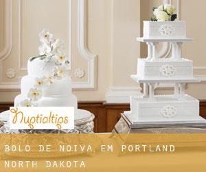 Bolo de noiva em Portland (North Dakota)