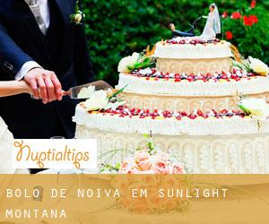 Bolo de noiva em Sunlight (Montana)