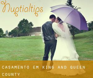 casamento em King and Queen County