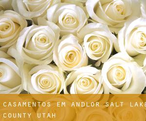 casamentos em Andlor (Salt Lake County, Utah)