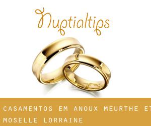 casamentos em Anoux (Meurthe et Moselle, Lorraine)