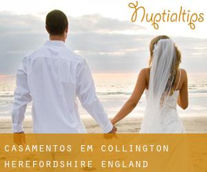 casamentos em Collington (Herefordshire, England)